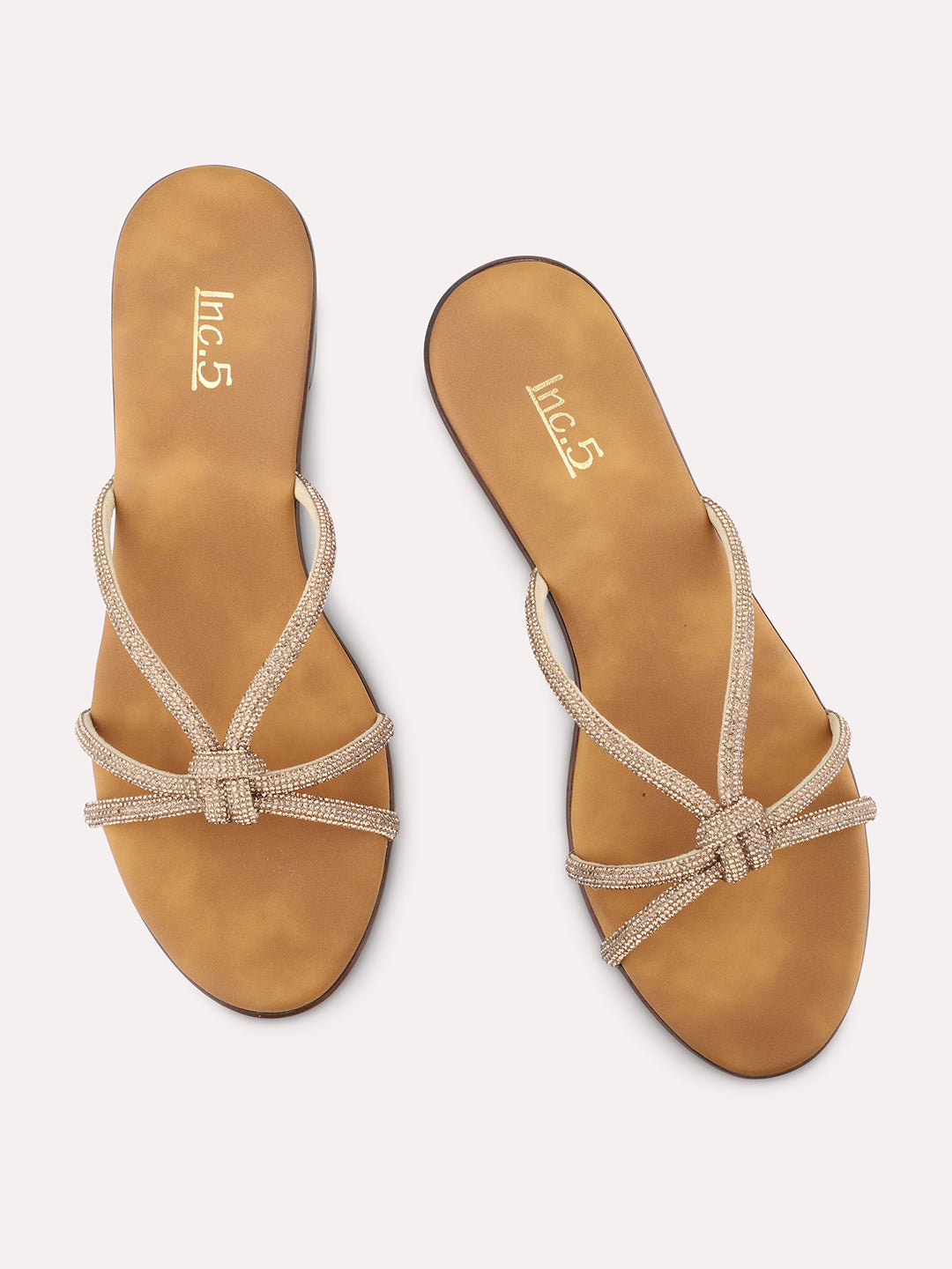 Women Antique Embellished Knot Detail Block heels