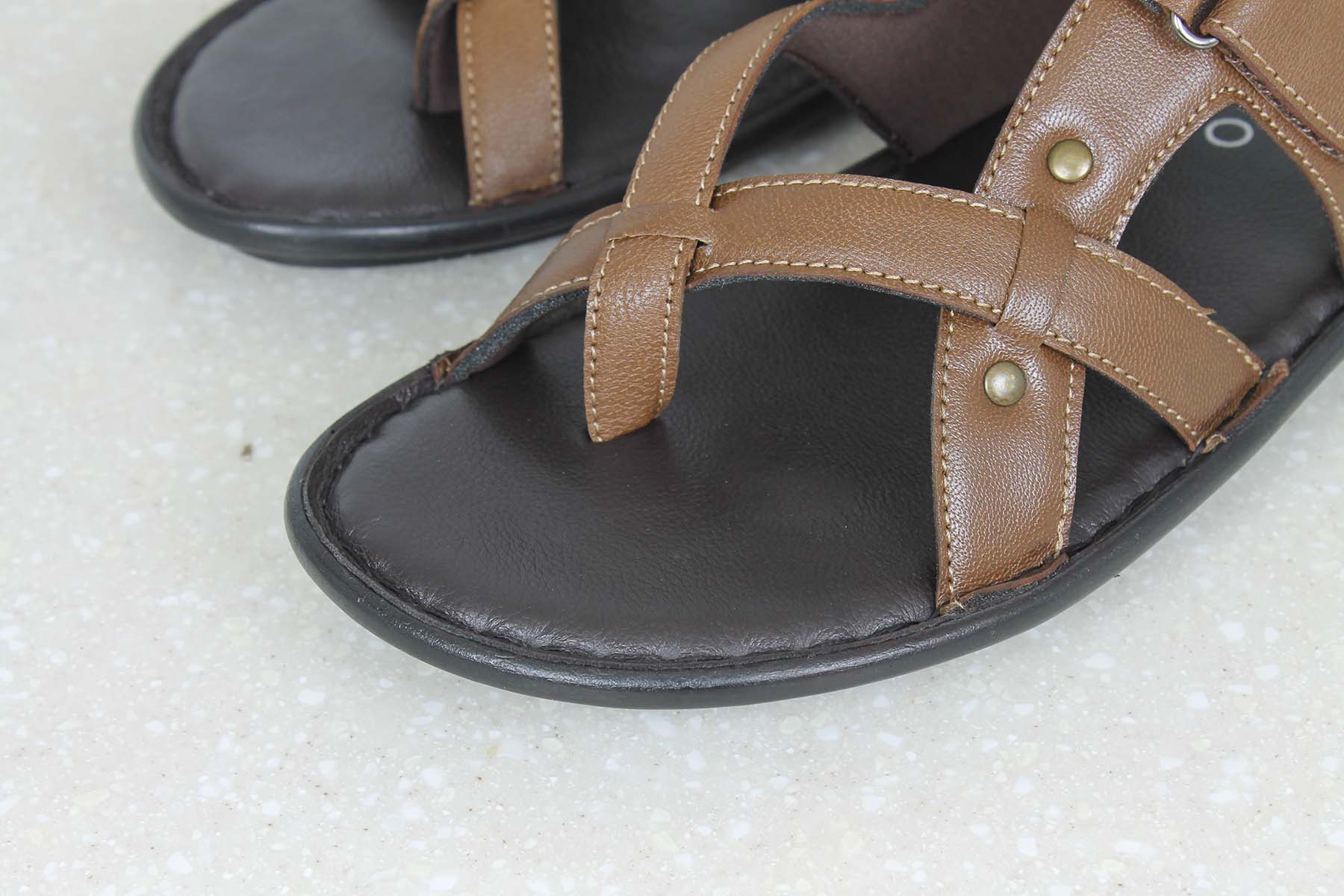 CASUAL SLIPPER-TAN-Men's Slippers-Inc5 Shoes