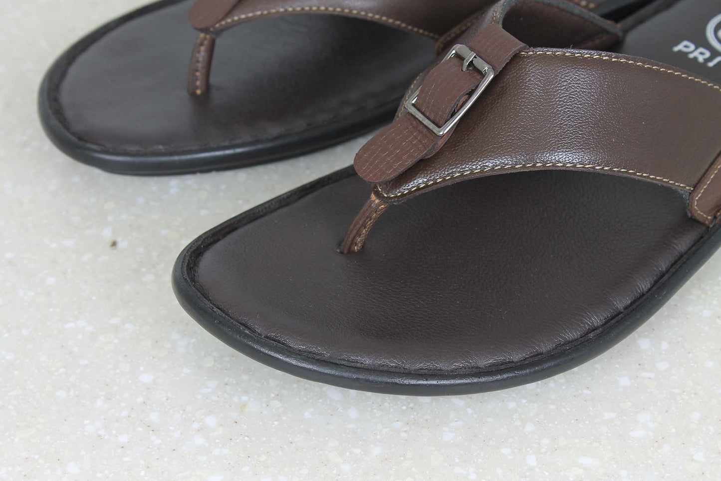 THONG SLIPPERS-BROWN-Men's Slippers-Inc5 Shoes