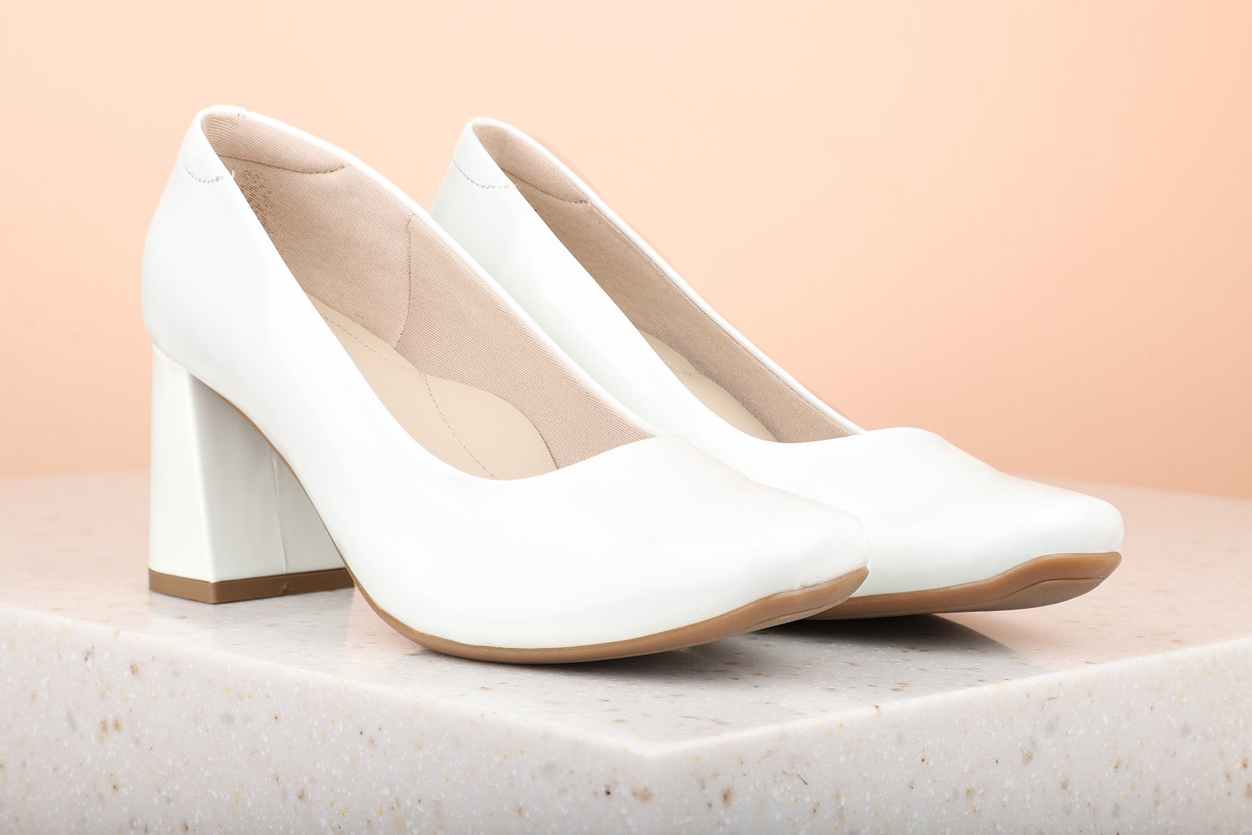 Buy white pumps best sale