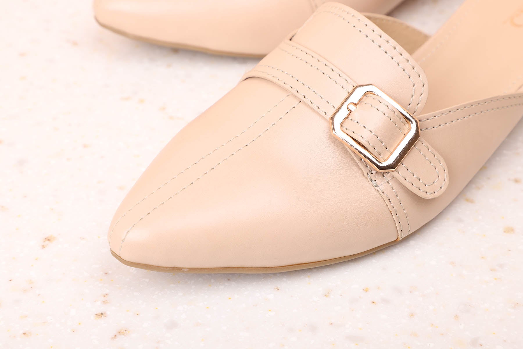 BLOCK HEEL MULES-BEIGE-Women's Mules-Inc5 Shoes