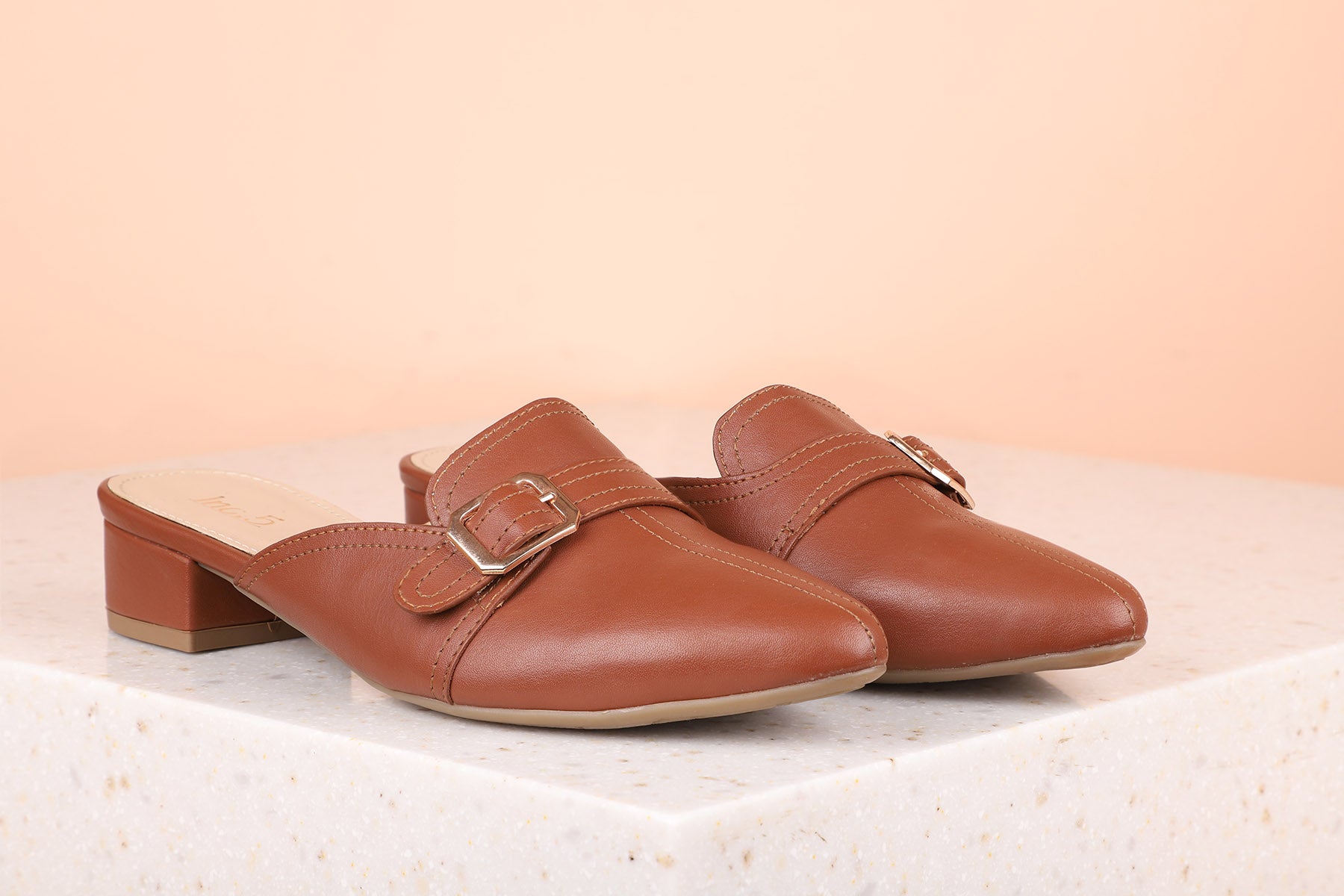 Womens deals tan mules