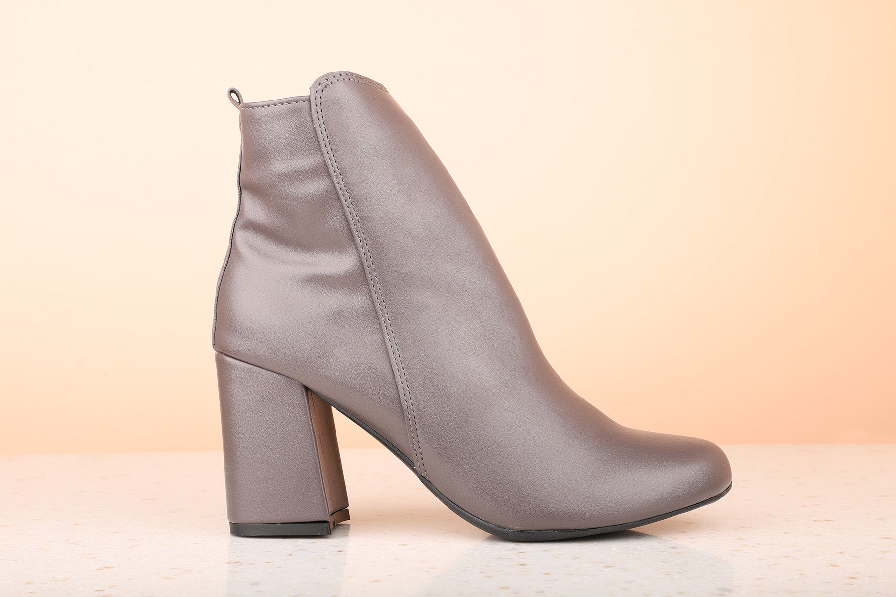 Buy Now Women Grey Solid Block Heeled Boots