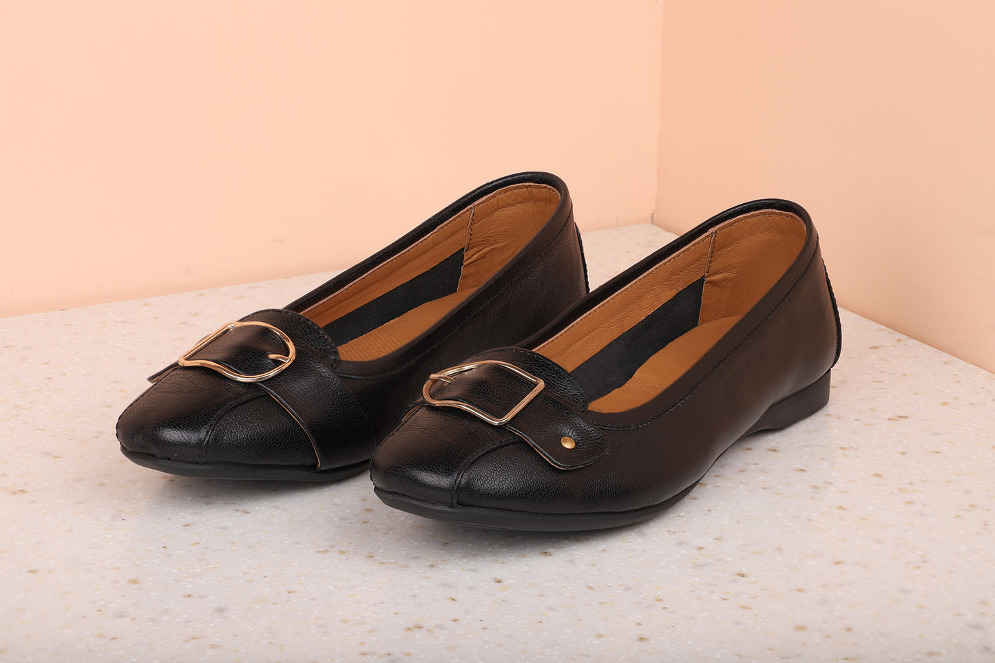 LEATHER BALLERINA-Women's Moccasins-Inc5 Shoes