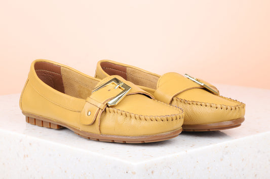 Buckle Leather Loafers