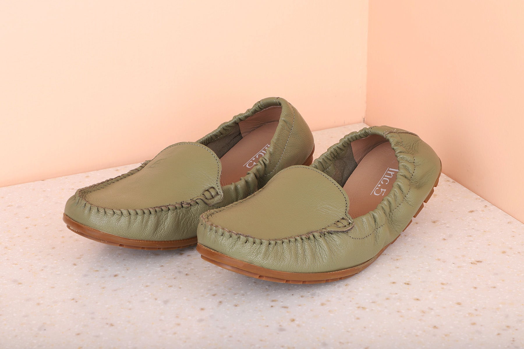 LEATHER BALLERINA-Women's Moccasin-Inc5 Shoes