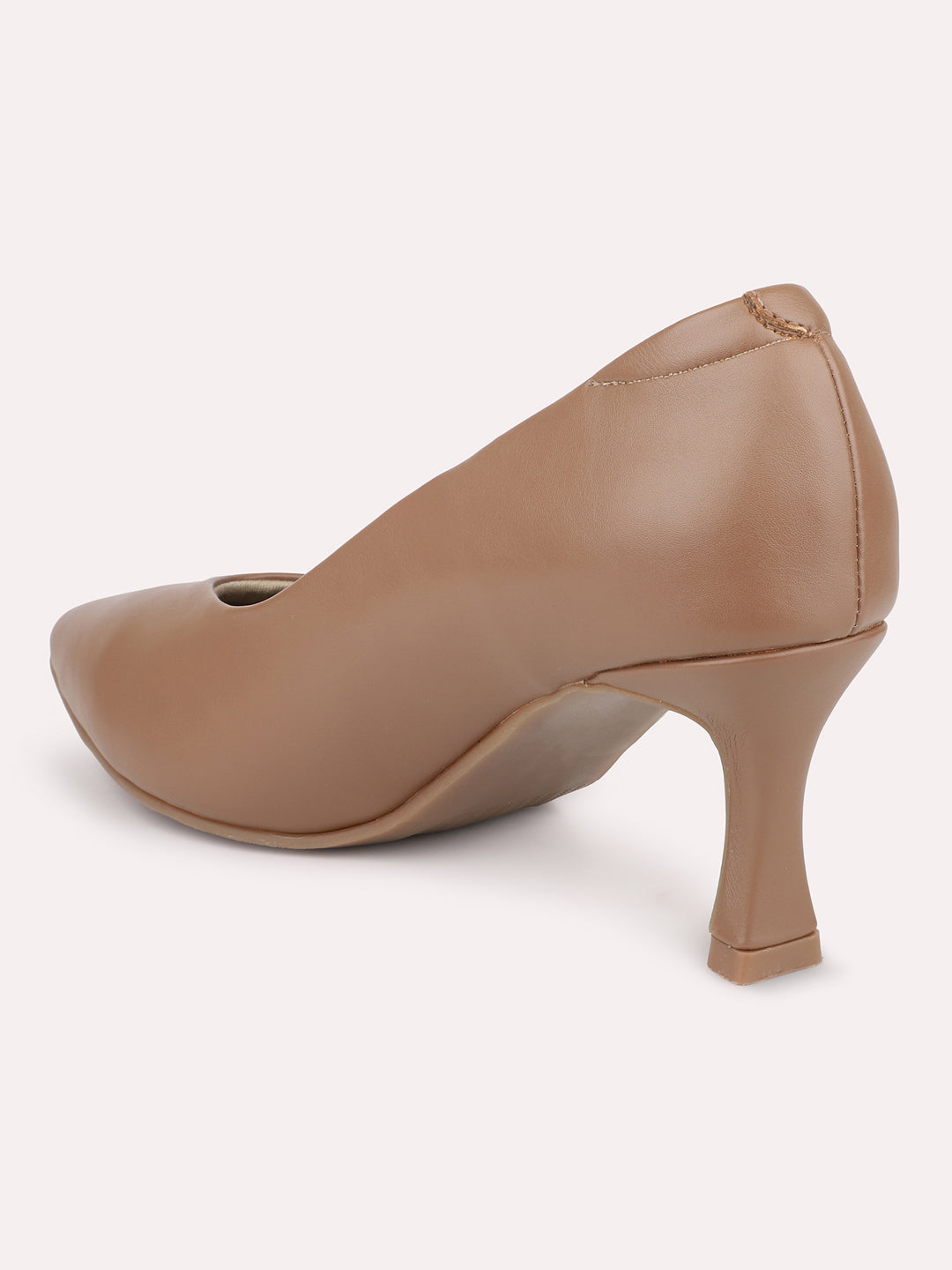 Women Chikoo Pointed-Toe Slim Heel Pumps