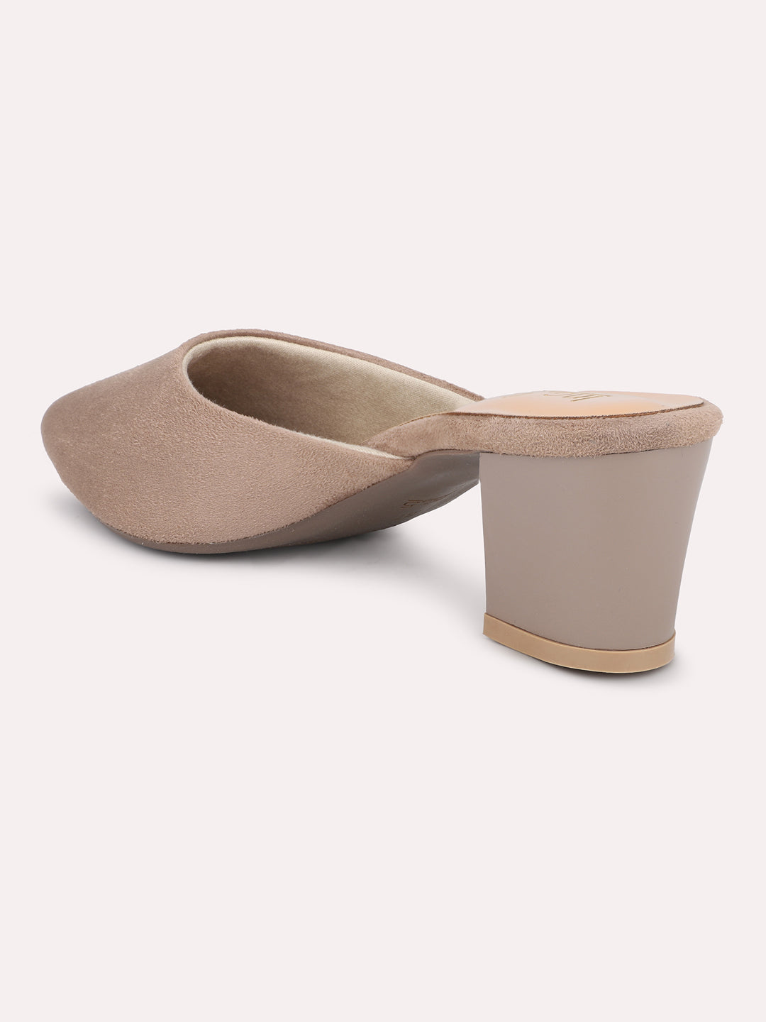 Women Chikoo Block Mules Heels