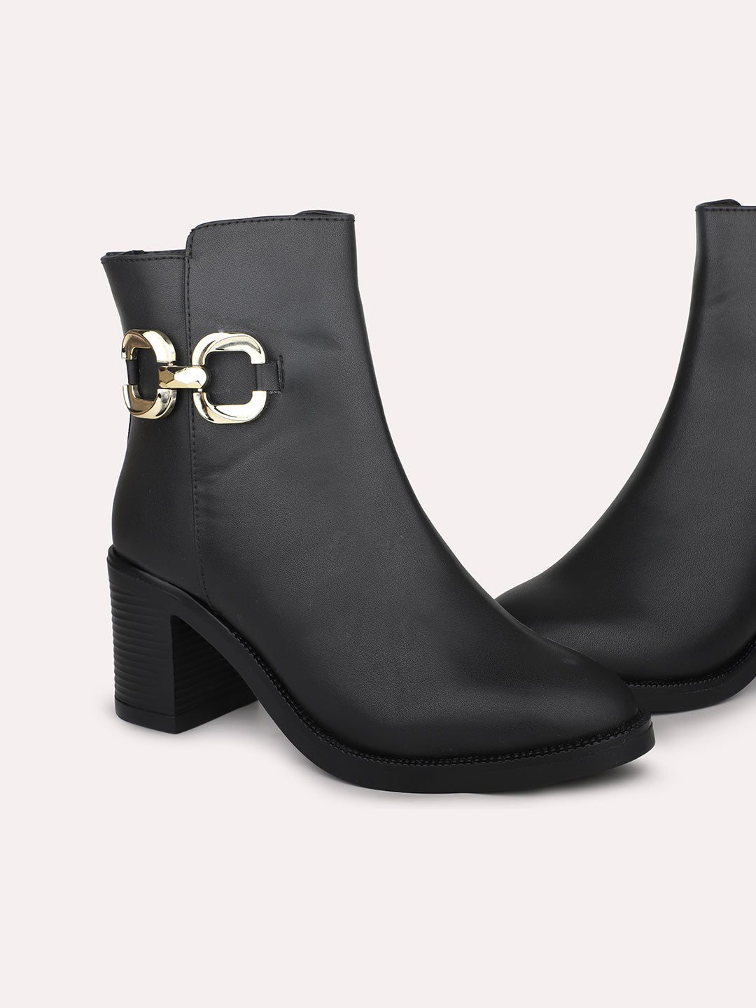 Women Block Heel Chelsea Boots