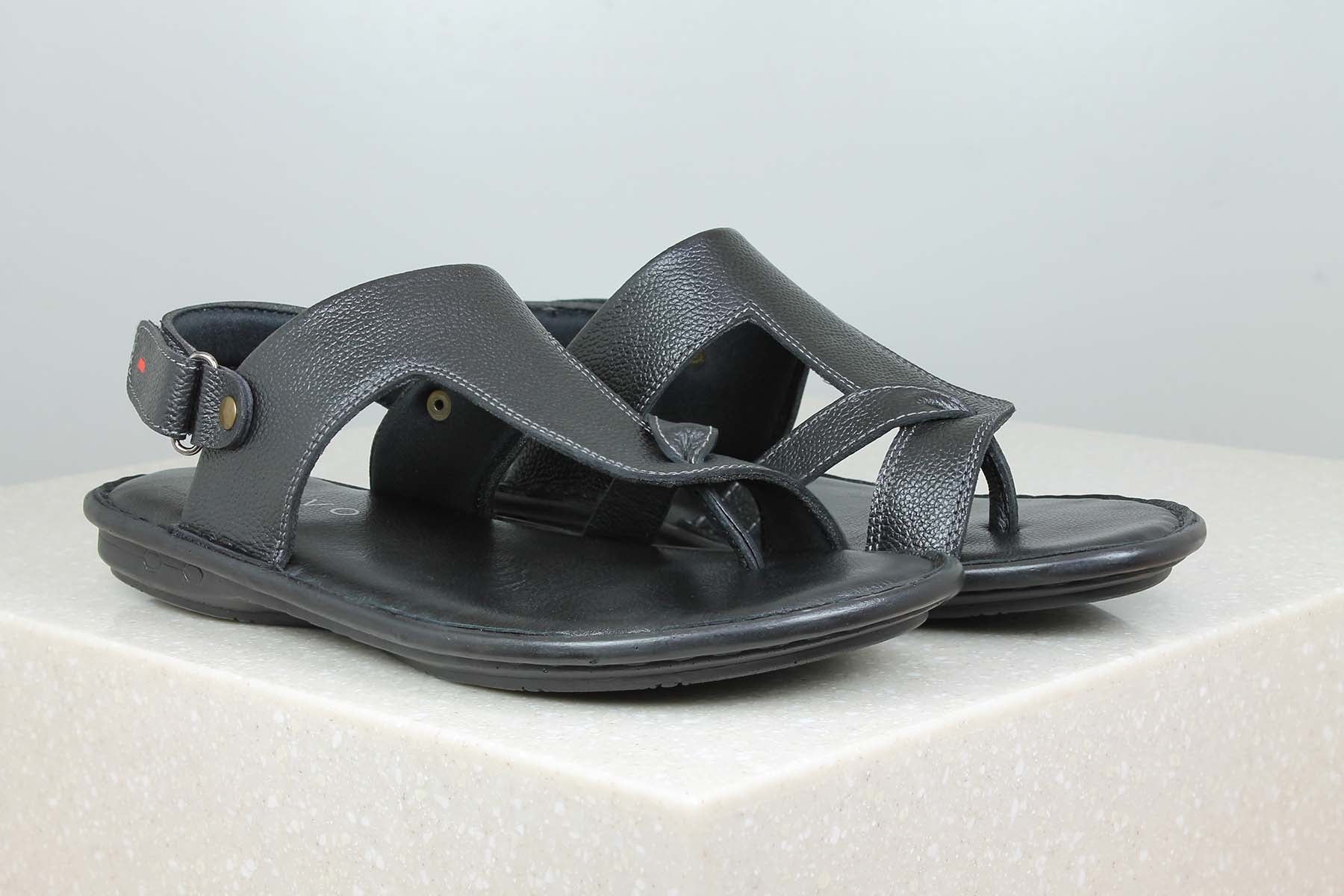 VELCRO SANDAL -BLACK-Men's Sandal-Inc5 Shoes