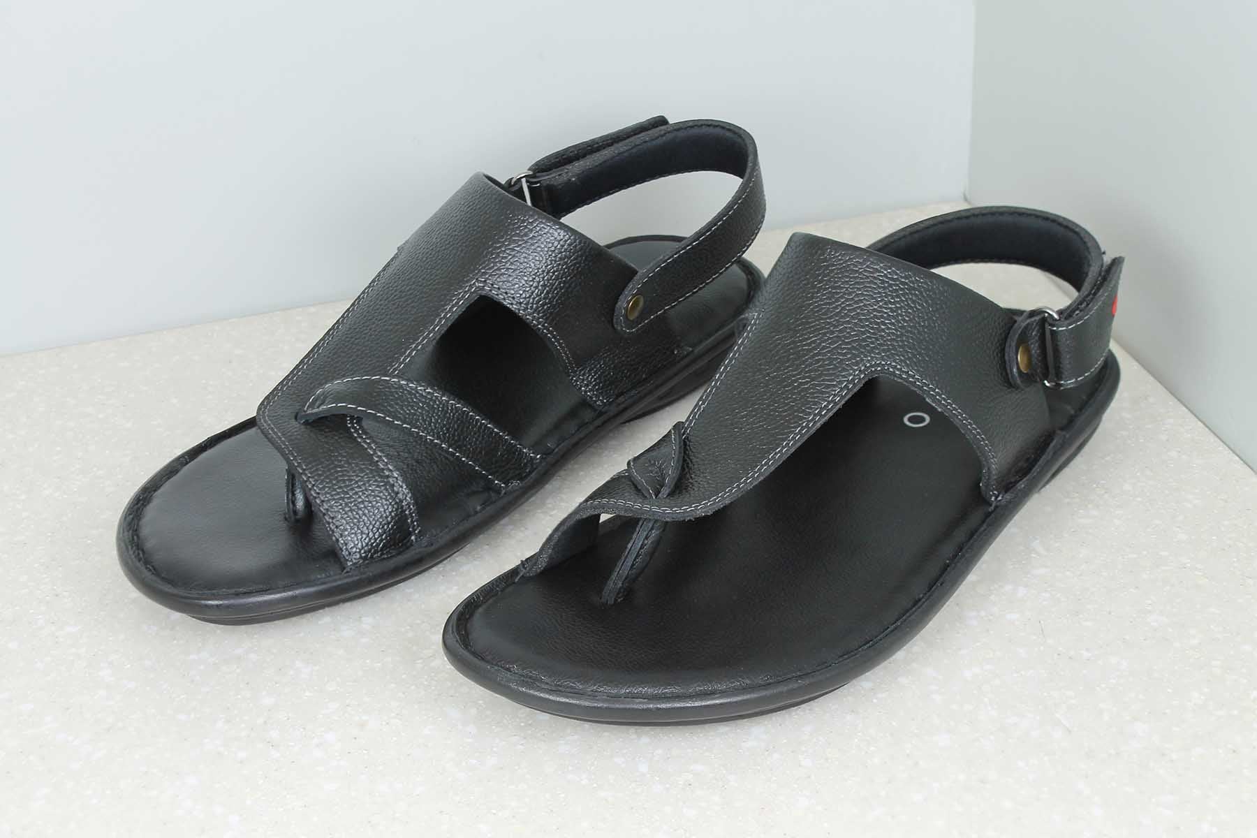 VELCRO SANDAL -BLACK-Men's Sandal-Inc5 Shoes