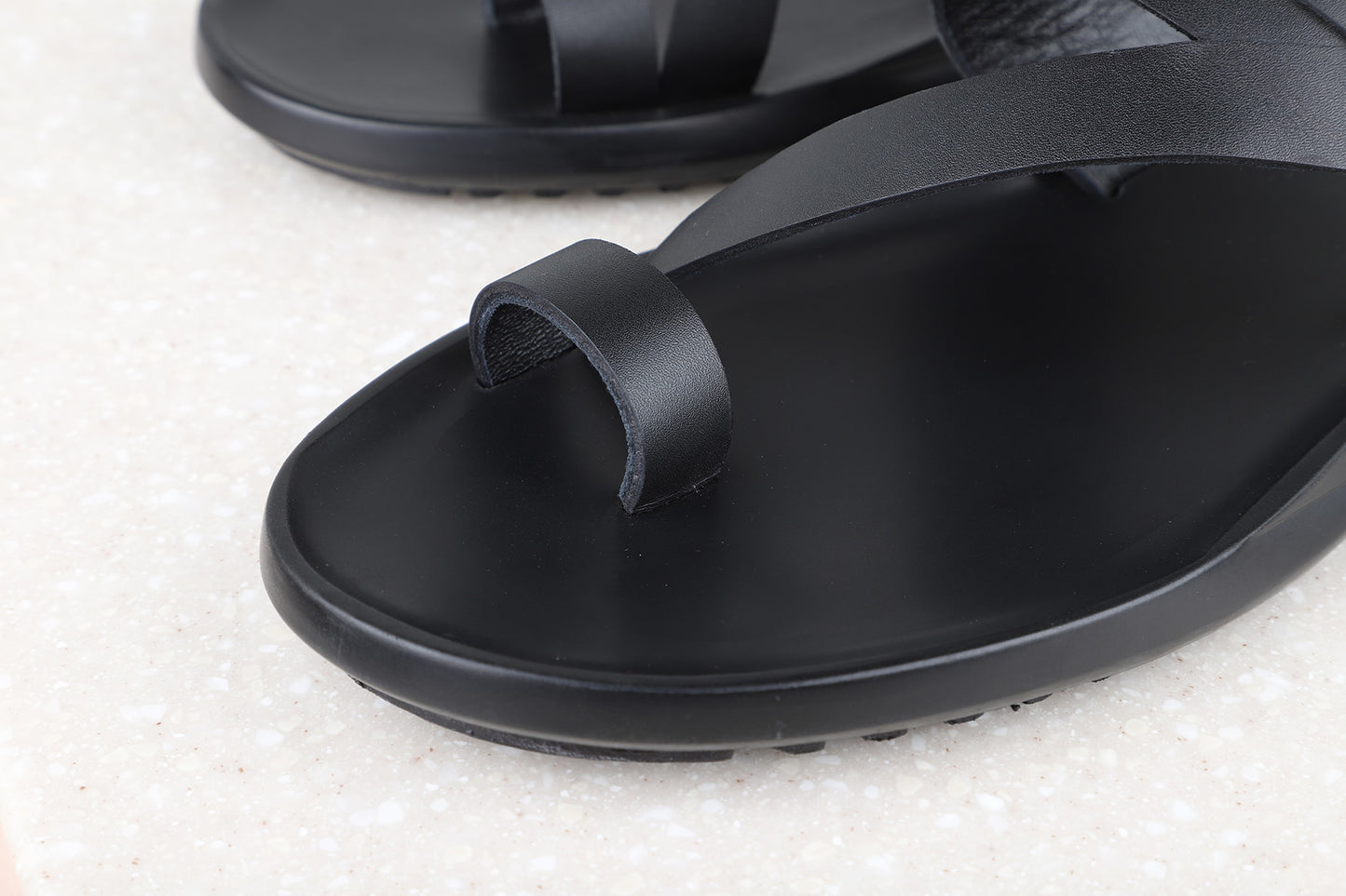 Atesber Thong Sandal - Black For Men