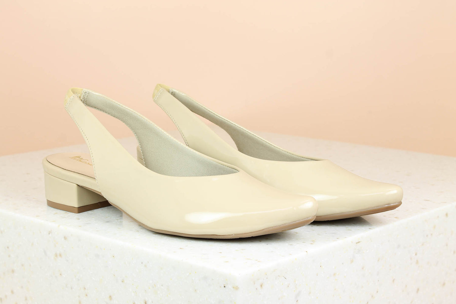 Women Beige Mules Flats