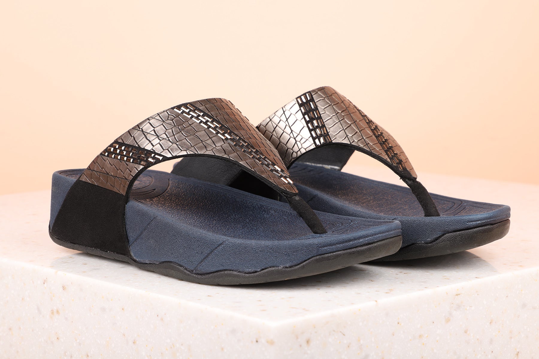 Fashion Ladies Moderate Block Heel Sandal With Diamond - Black | Jumia  Nigeria