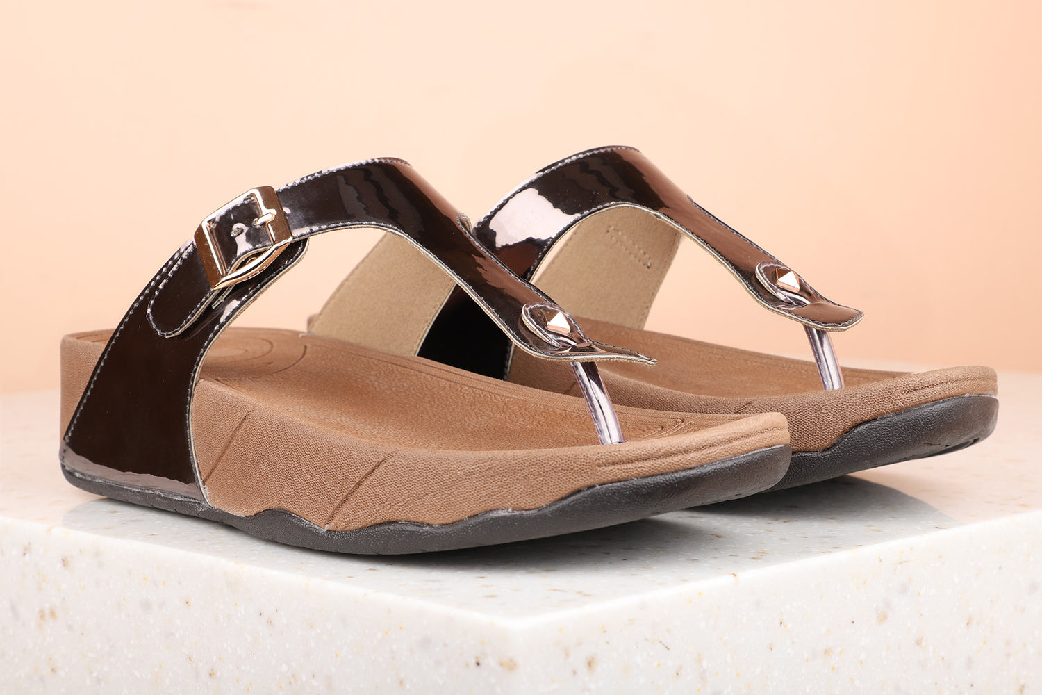Women Pewter Casual Comfort Sandals