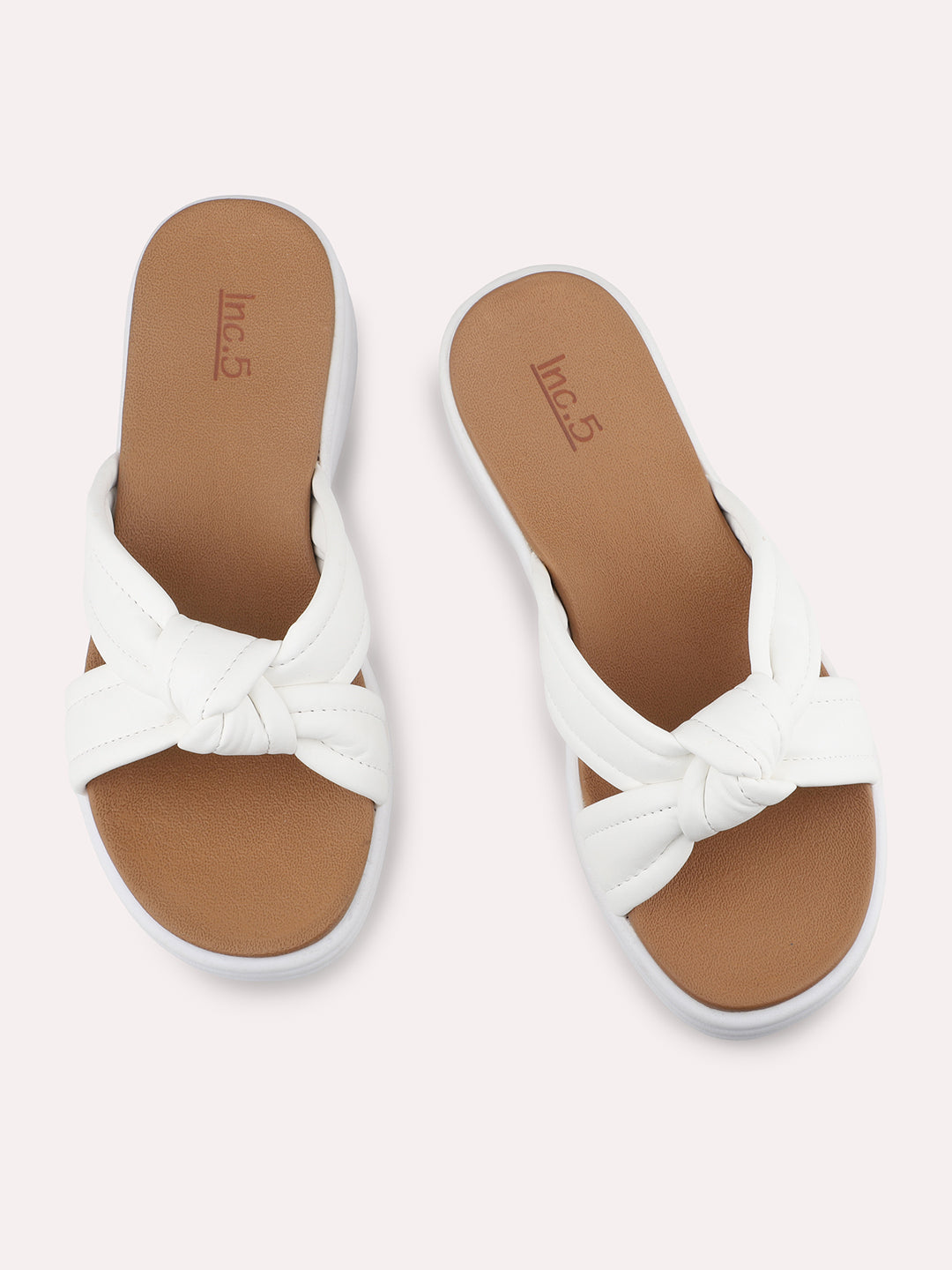 Women White Open Toe Comfort Heels