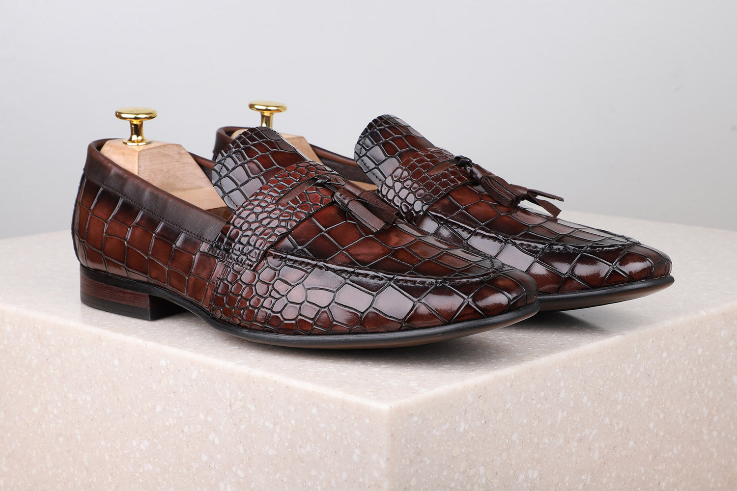 FORMAL SLIPPONS-COFFEE-Men's Formal Slipons-Inc5 Shoes