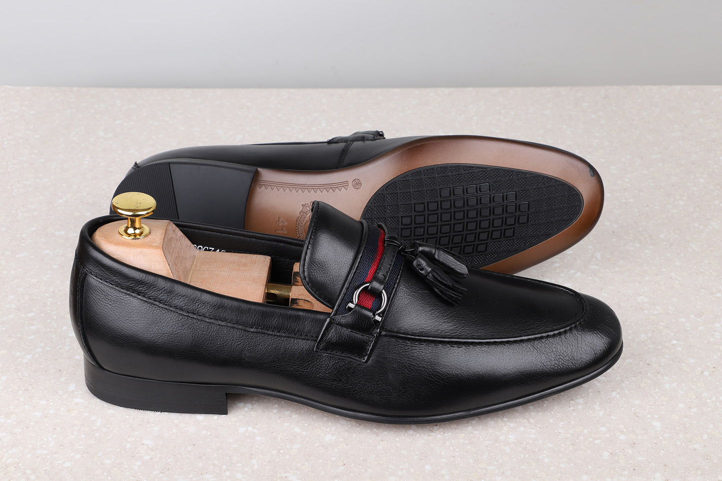 FORMAL SLIPPONS-BLACK-Men's Formal Slipons-Inc5 Shoes
