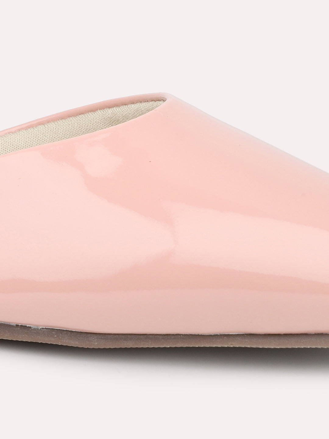 Women Peach Pointed Toe Ballerinas