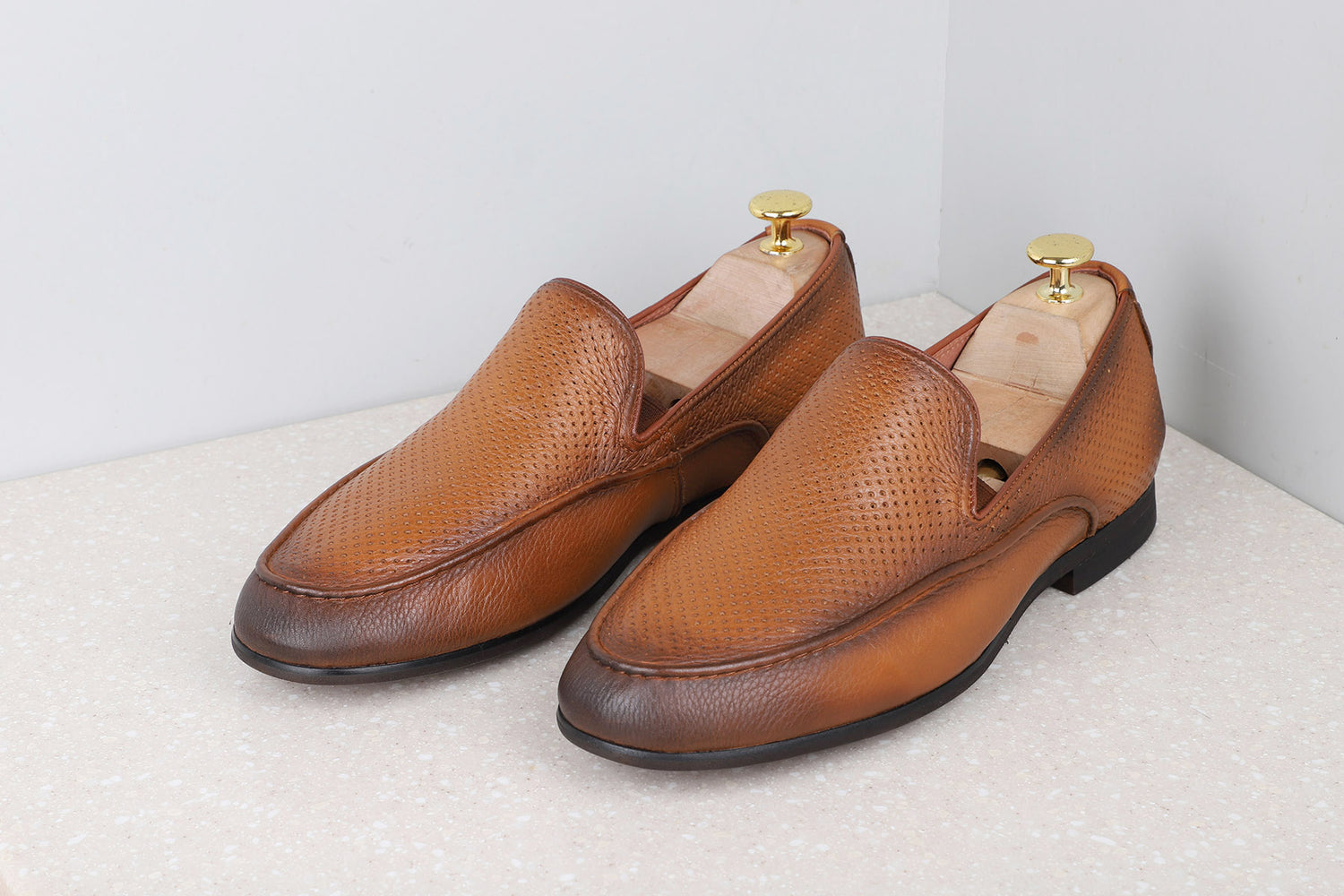 FORMAL SLIPPONS-TAN-Men's Formal Slipons-Inc5 Shoes
