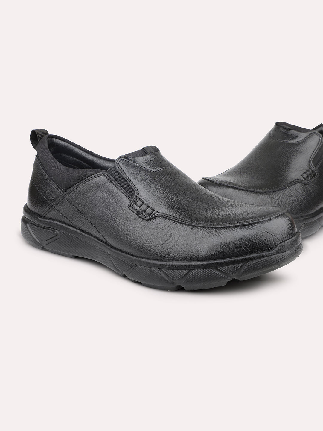 Atesber Black Casual Slipon For Men's