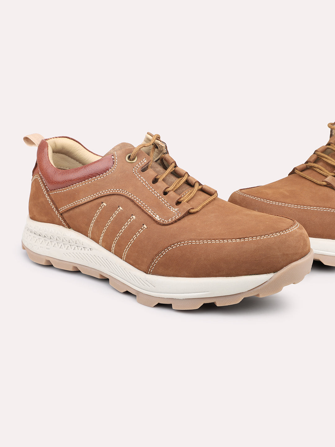 Atesber Chickoo Casual Lace-up For Mens