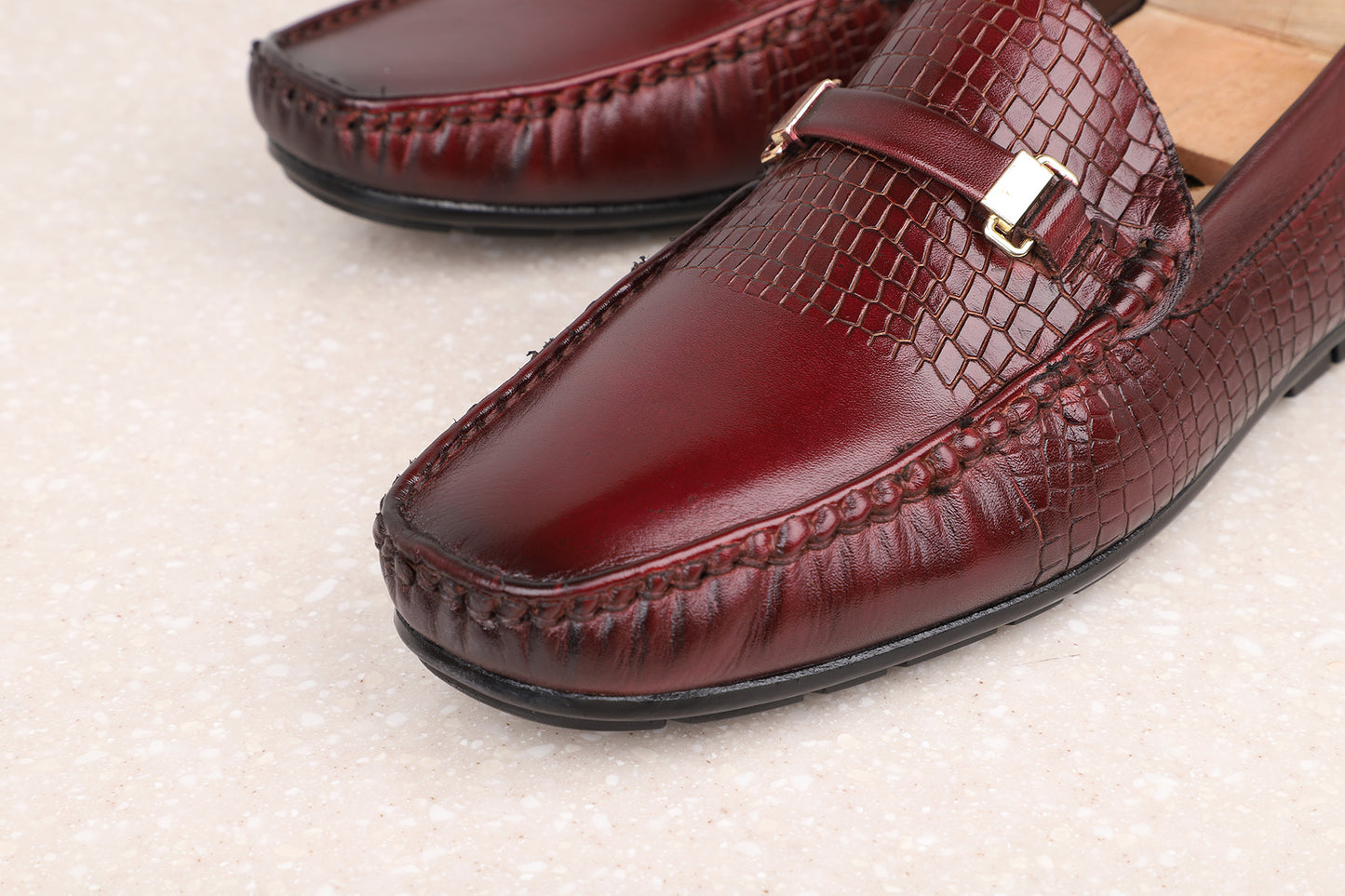 Privo Flexi Driving Shoe-Cherry For Men