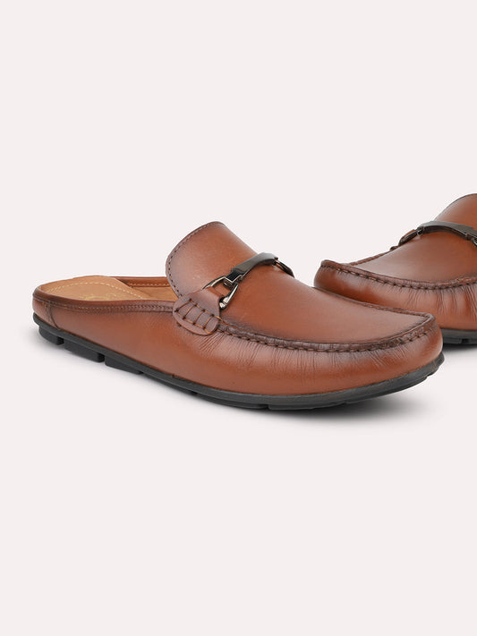 Atesber Tan Loafer Shoes For Men