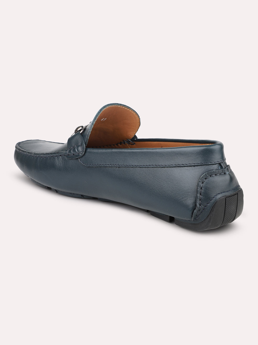 Atesber Blue Loafer Driving Shoes For Men
