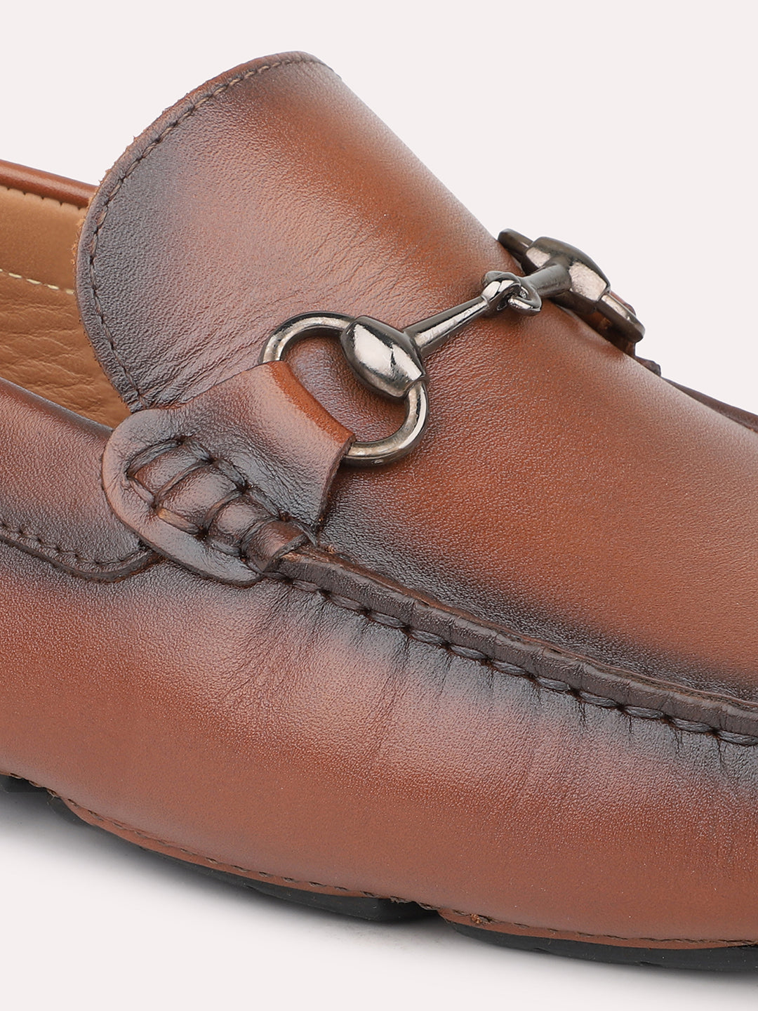 Atesber Brown Loafer Driving Shoes For Men