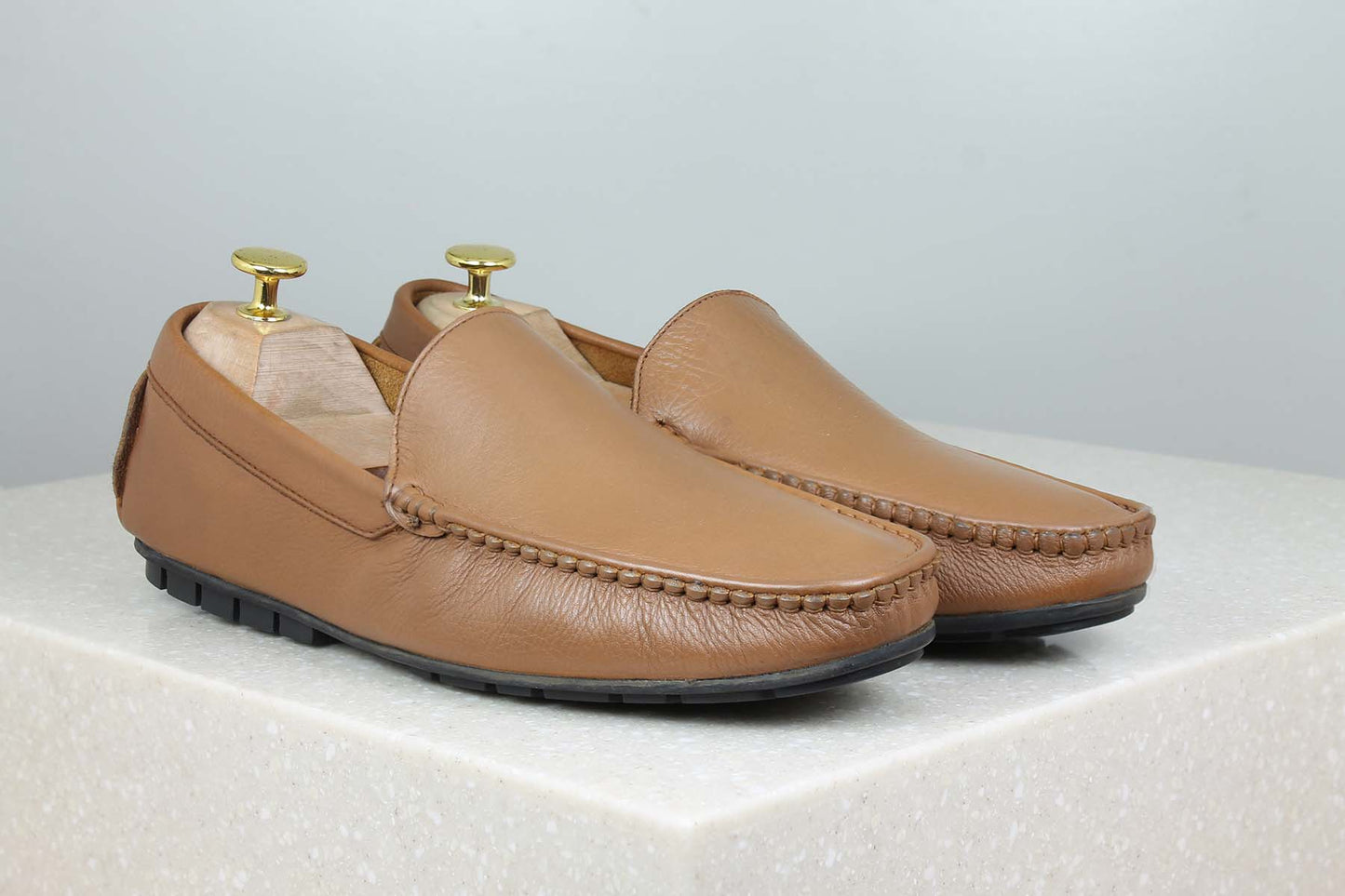 Privo Flexi Driving Shoe-Tan For Men