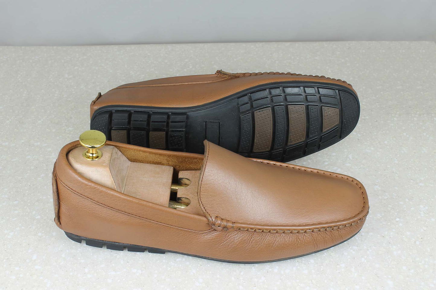 Privo Flexi Driving Shoe-Tan For Men