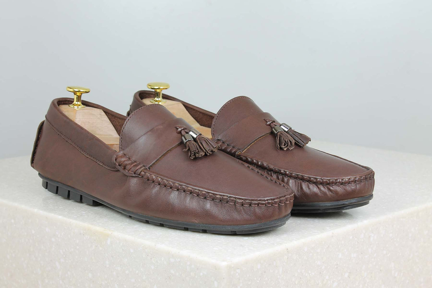 Privo Driving Casual Shoe-Brown For Men