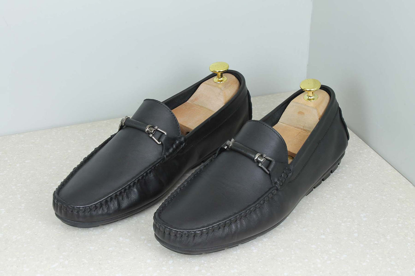 Privo Casual Slipon Shoe-Black For Men