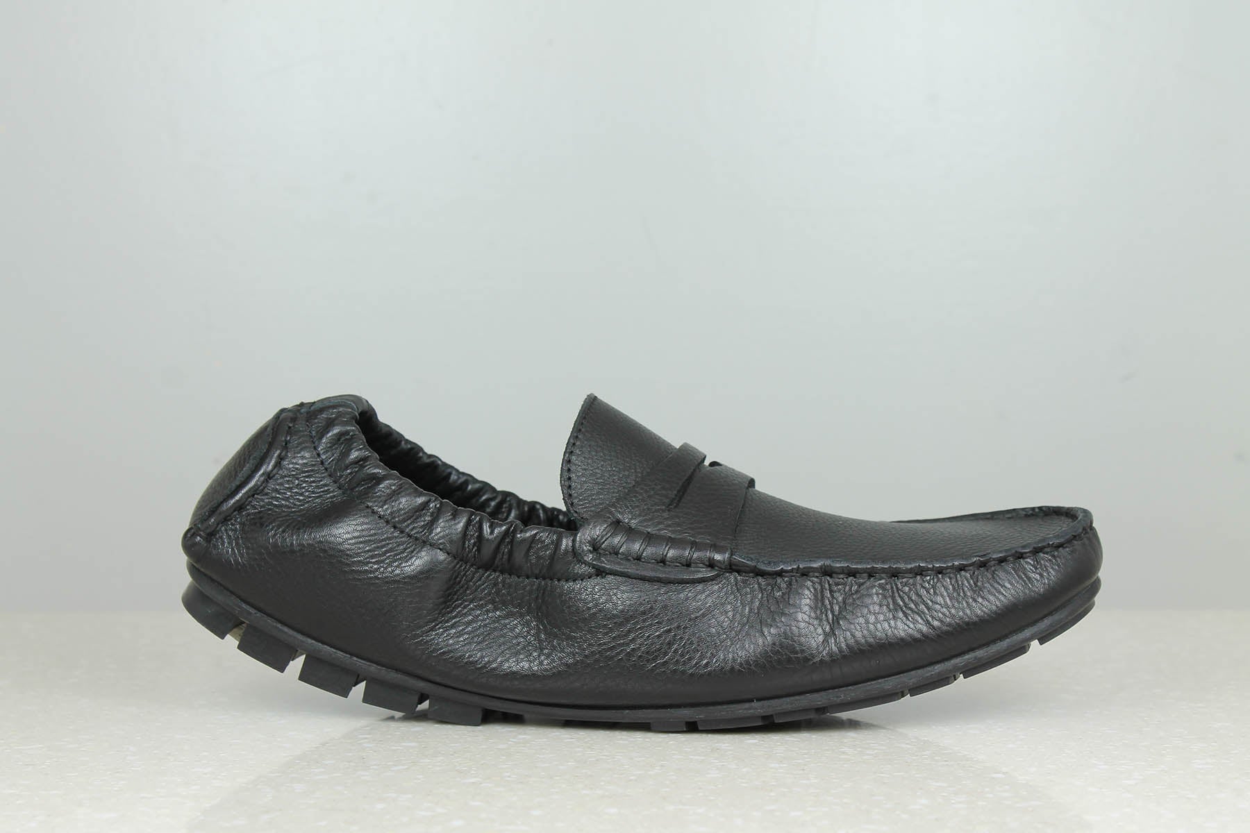 DRIVING CASUAL LEATHER SHOES-BLACK-Men's Driving Shoes-Inc5 Shoes