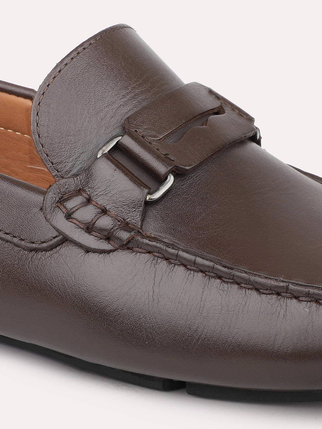 Atesber Brown Formal Loafer Shoes For Men