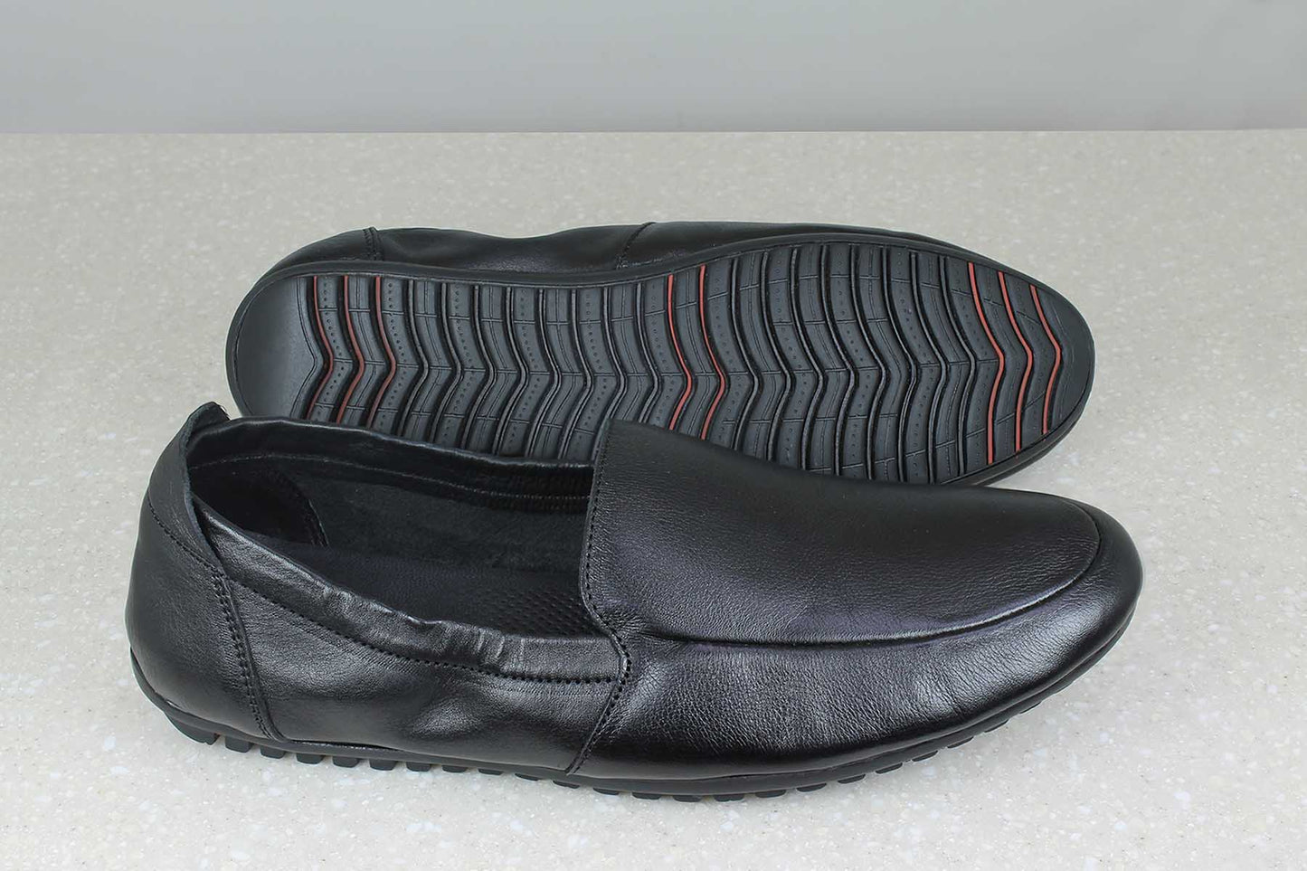 Privo Casual Slipon Shoe-Black For Men