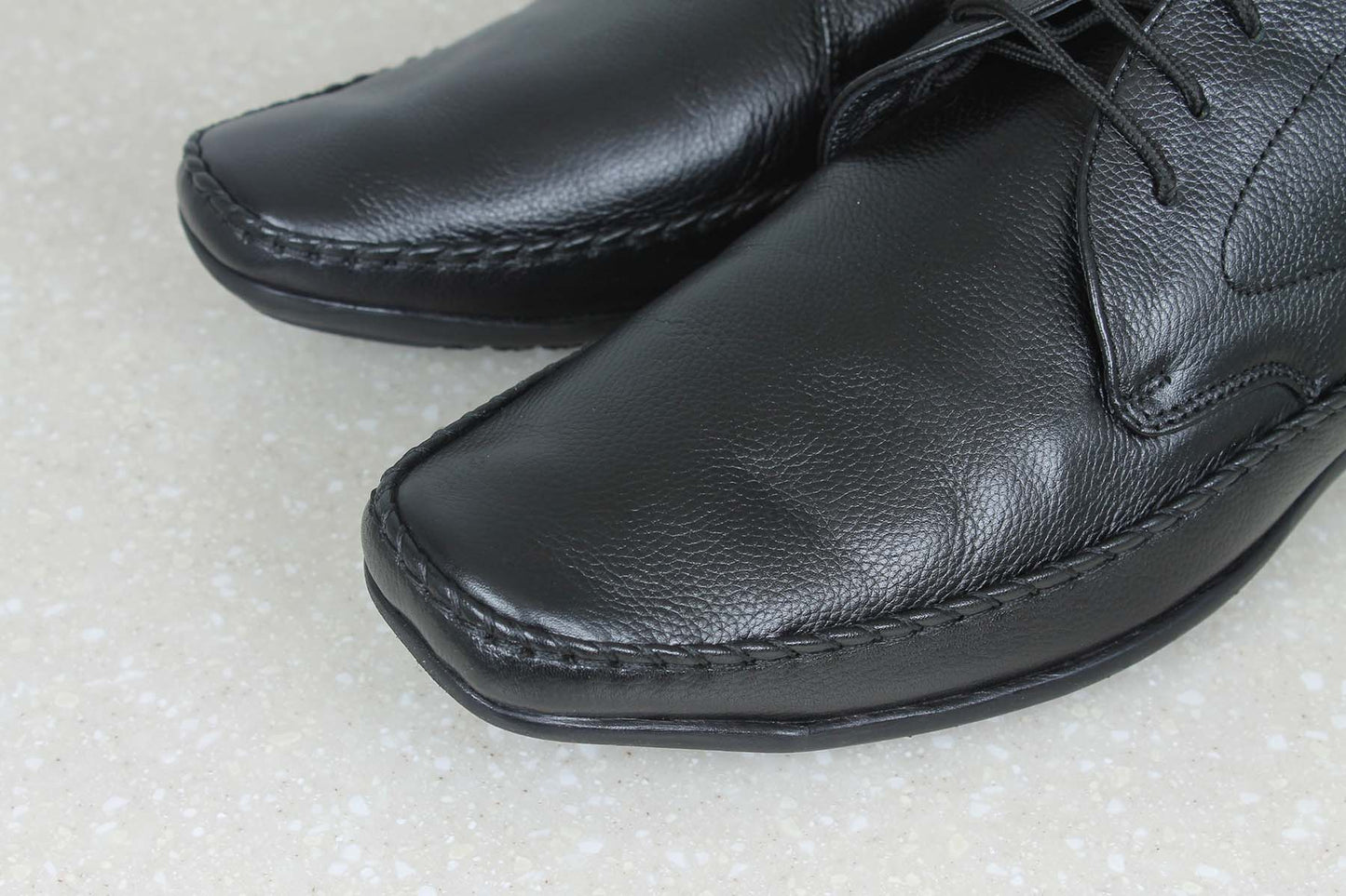 Privo Office Lace-Up Shoe-Black For Men