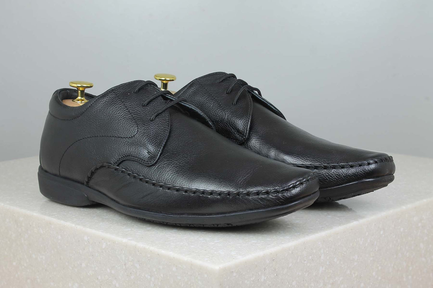 OFFICE FORMALS LACE-UP-BLACK-Men's Formal Shoe-Inc5 Shoes
