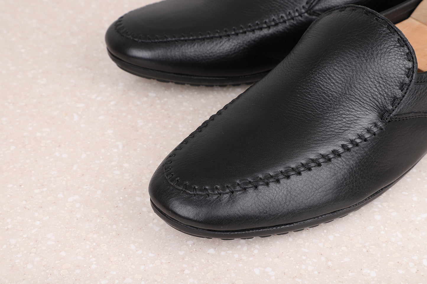 FORMAL SLIPPONS-BLACK-Men's Formal Shoe-Inc5 Shoes