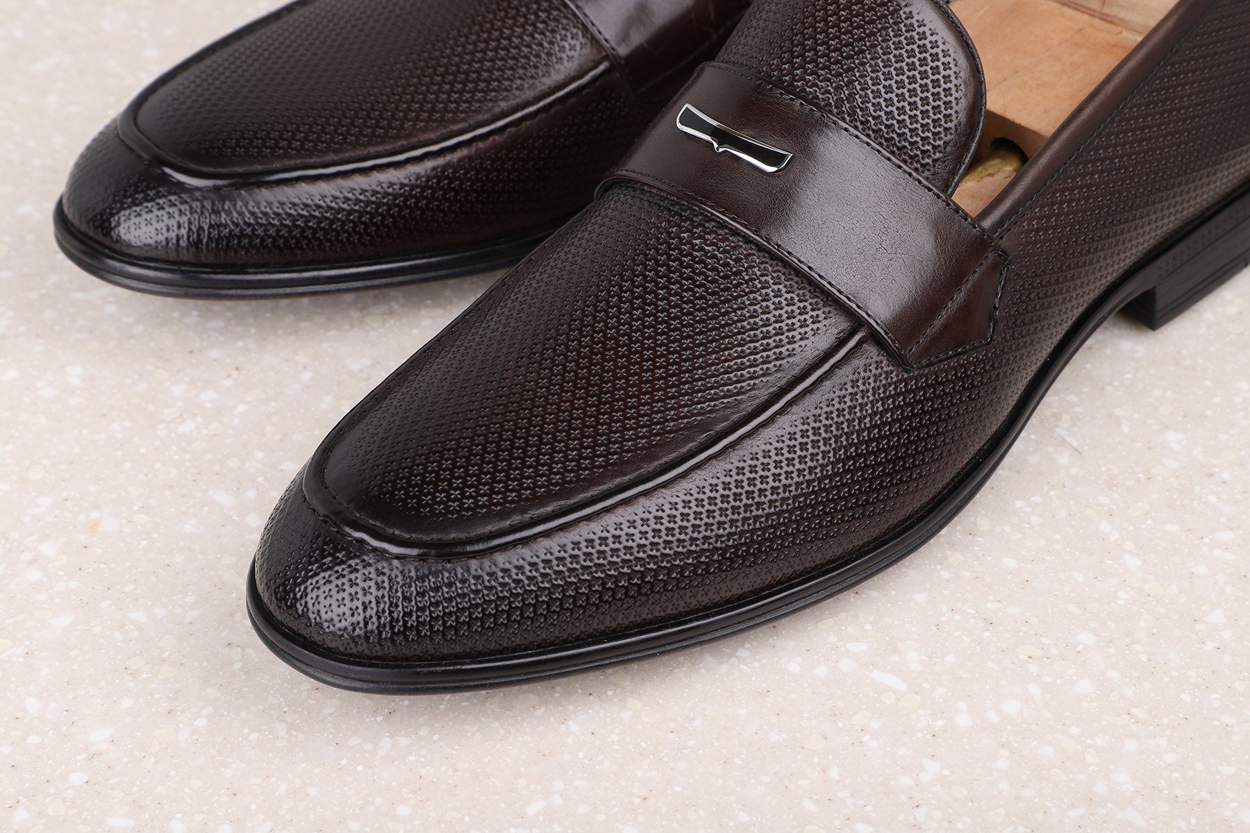 FORMAL SLIPPONS-COFFEE-Men's Formal Slipons-Inc5 Shoes