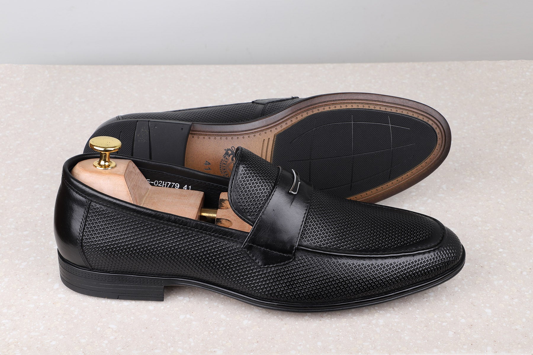 FORMAL SLIPPONS-BLACK-Men's Formal Slipons-Inc5 Shoes