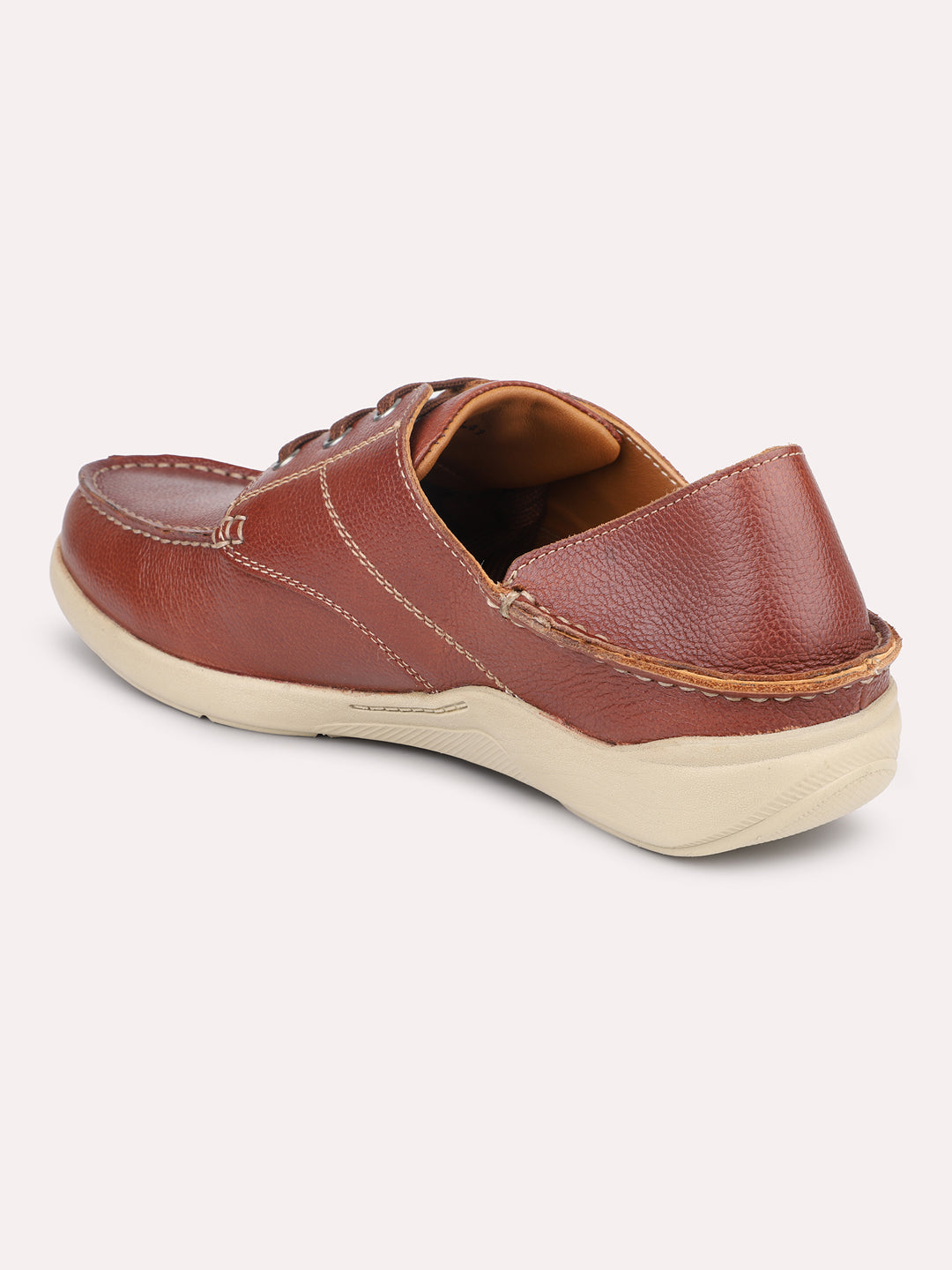 Atesber Tan Casual Lace-Up Shoes For Men